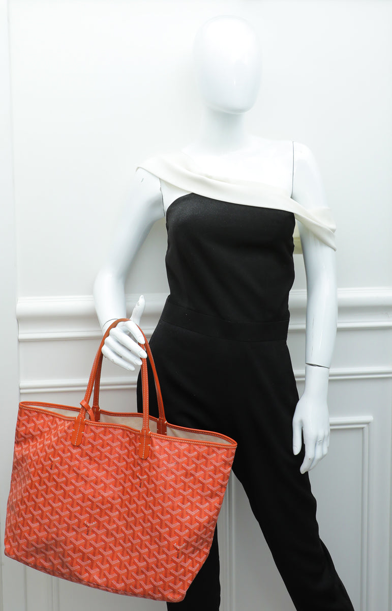 Goyard Orange Goyardine Saint Louis PM Bag