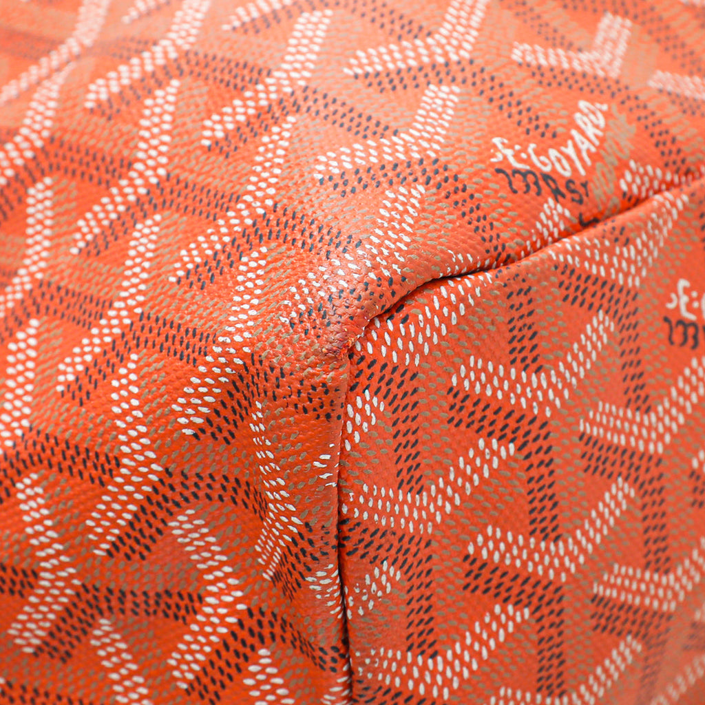 Goyard Orange Goyardine Saint Louis PM Bag