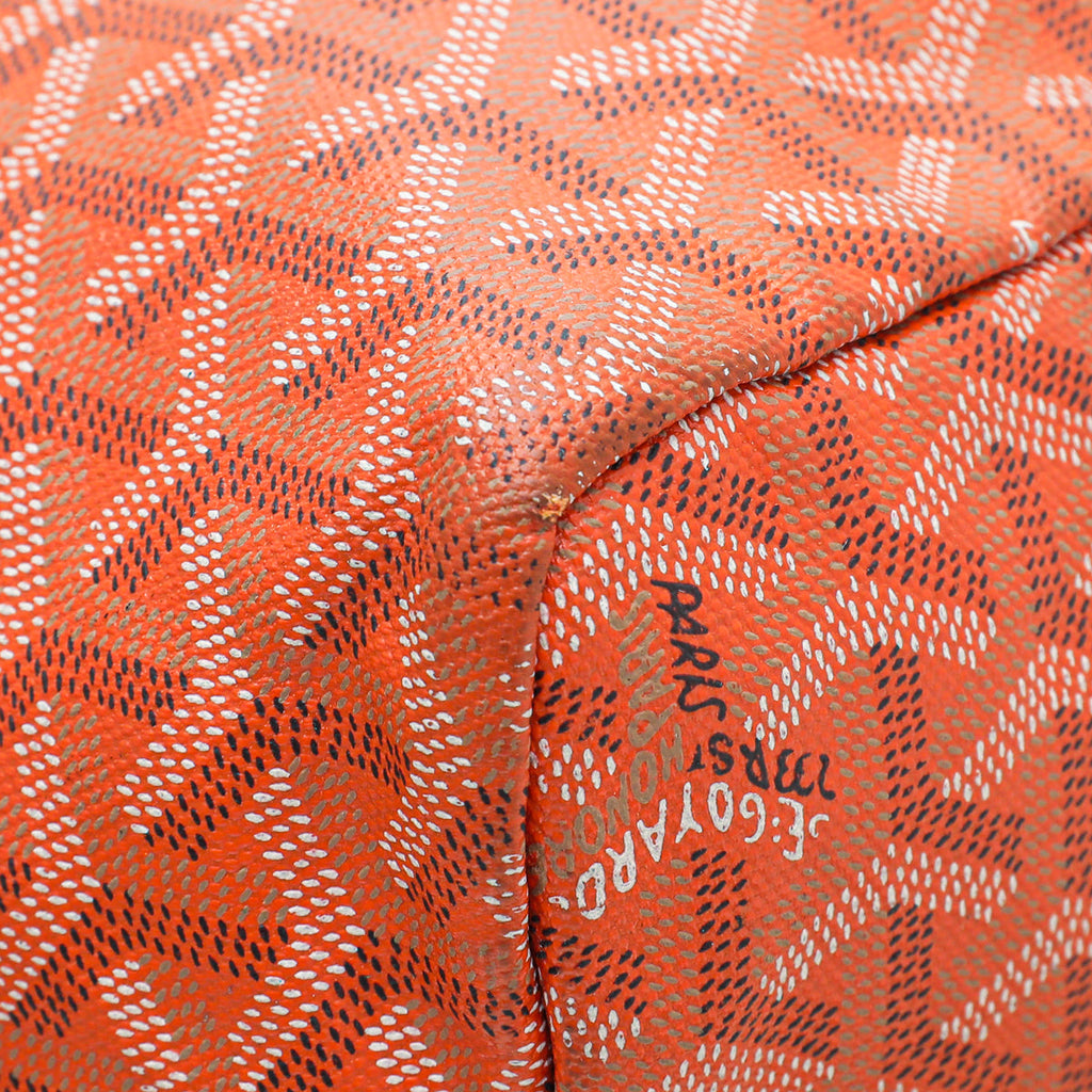 Goyard Orange Goyardine Saint Louis PM Bag
