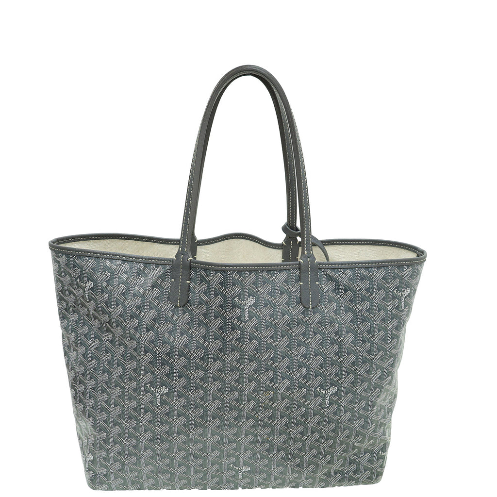 Goyard Grey Goyardine Saint Louis PM Bag