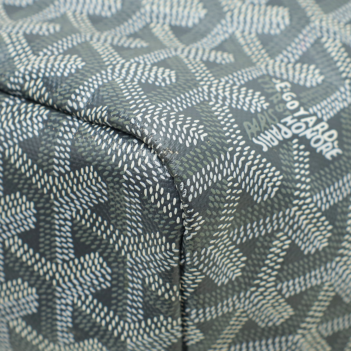 Goyard Grey Goyardine Saint Louis PM Bag