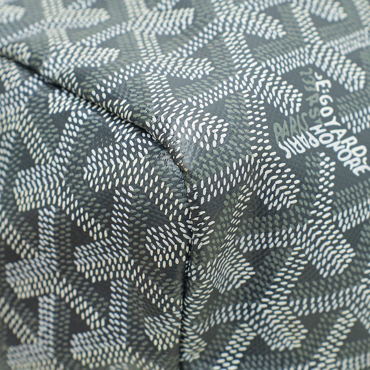 Goyard Grey Goyardine Saint Louis PM Bag