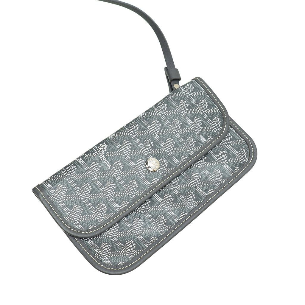 Goyard Grey Goyardine Saint Louis PM Bag