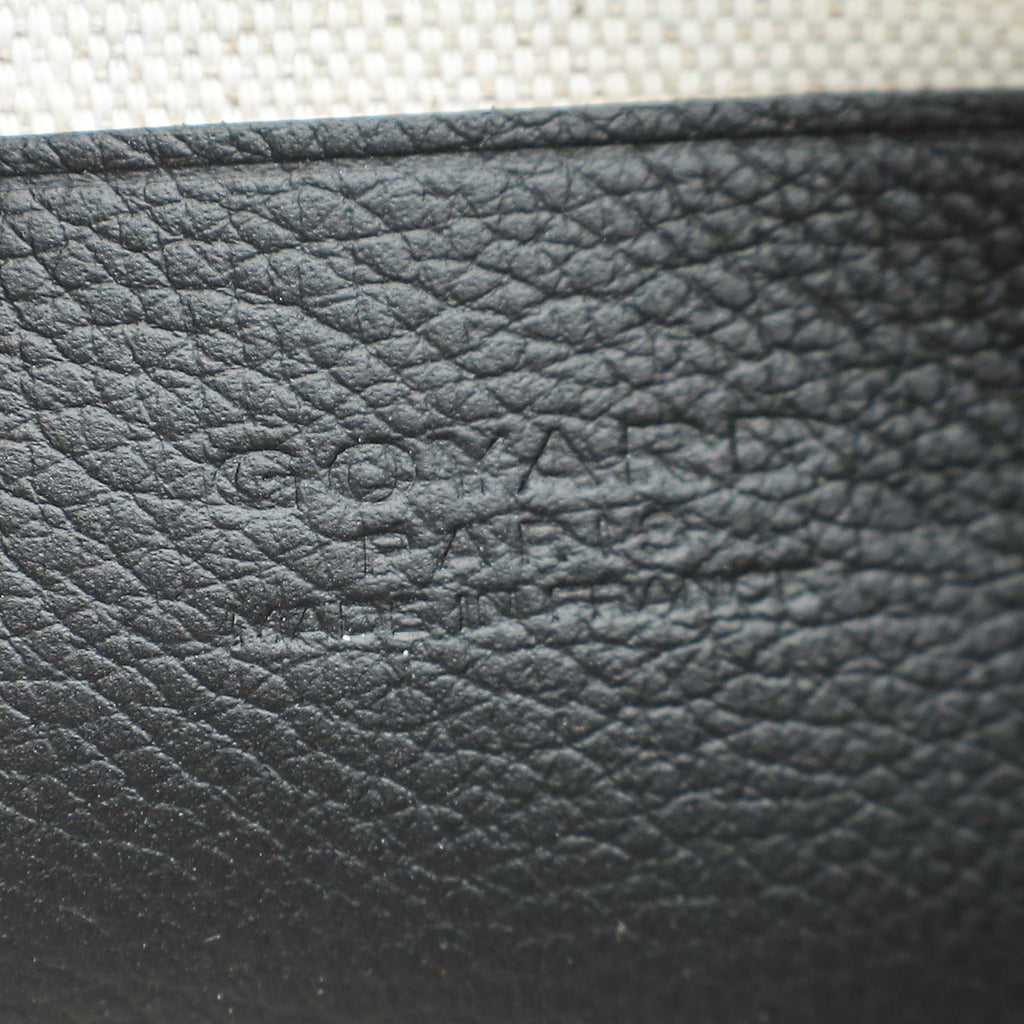 Goyard Black Goyardine Plumet Pocket Wallet Clutch