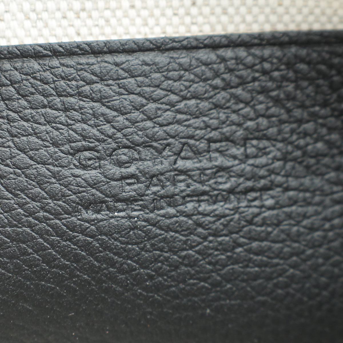 Goyard Black Goyardine Plumet Pocket Wallet Clutch