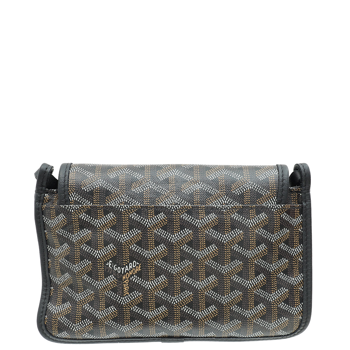 Goyard Black Goyardine Plumet Pocket Wallet Clutch