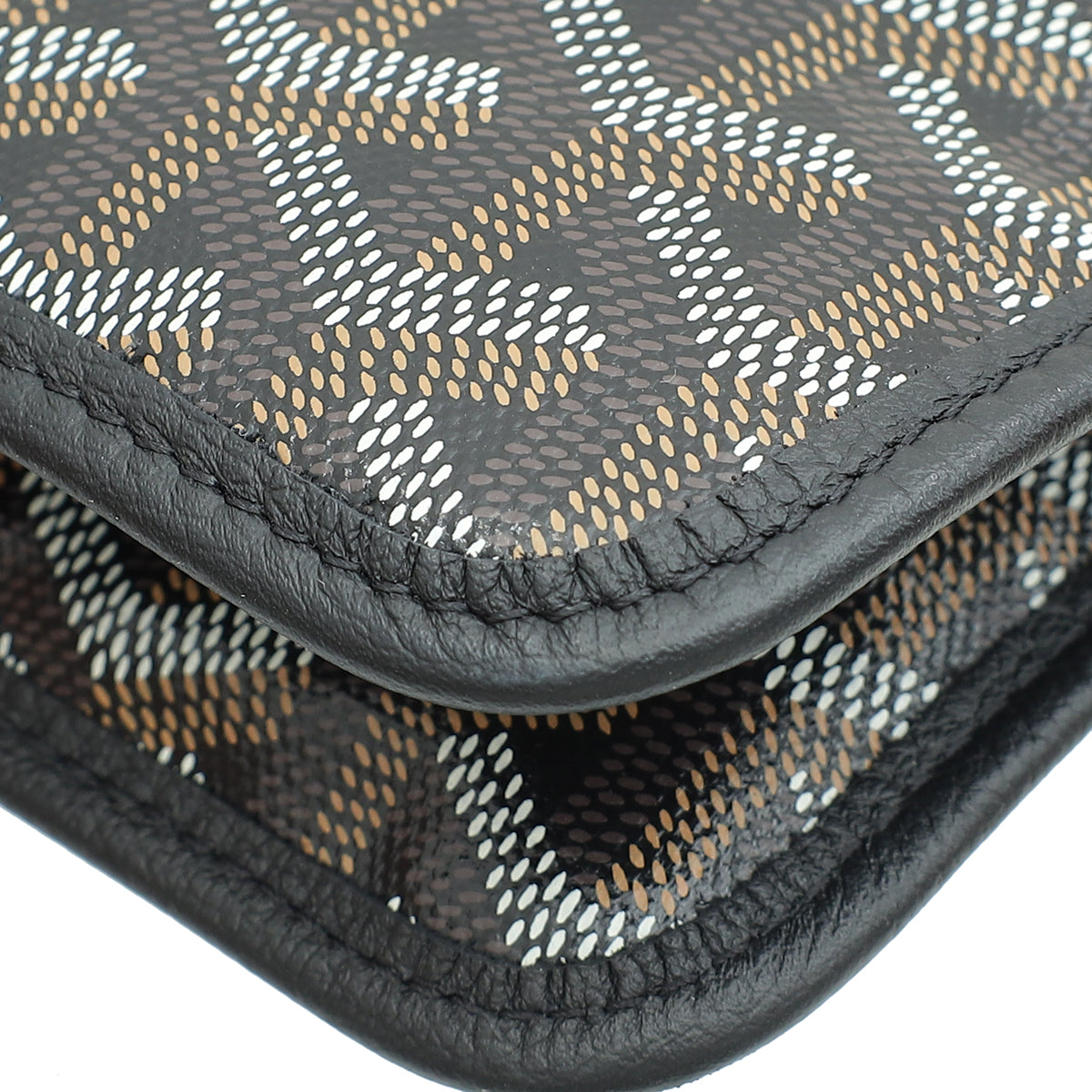 Goyard Black Goyardine Plumet Pocket Wallet Clutch