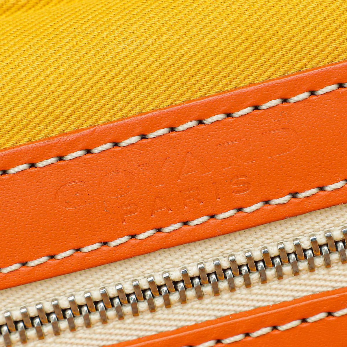 Goyard Orange Goyardine Bourget PM Trolley Case
