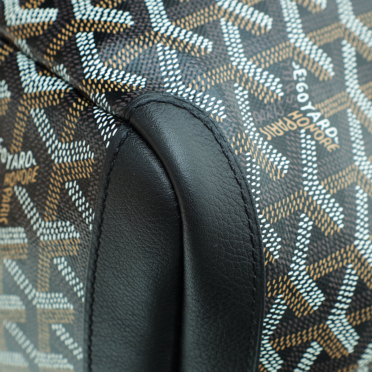 Goyard Black Goyardine Artois MM Bag