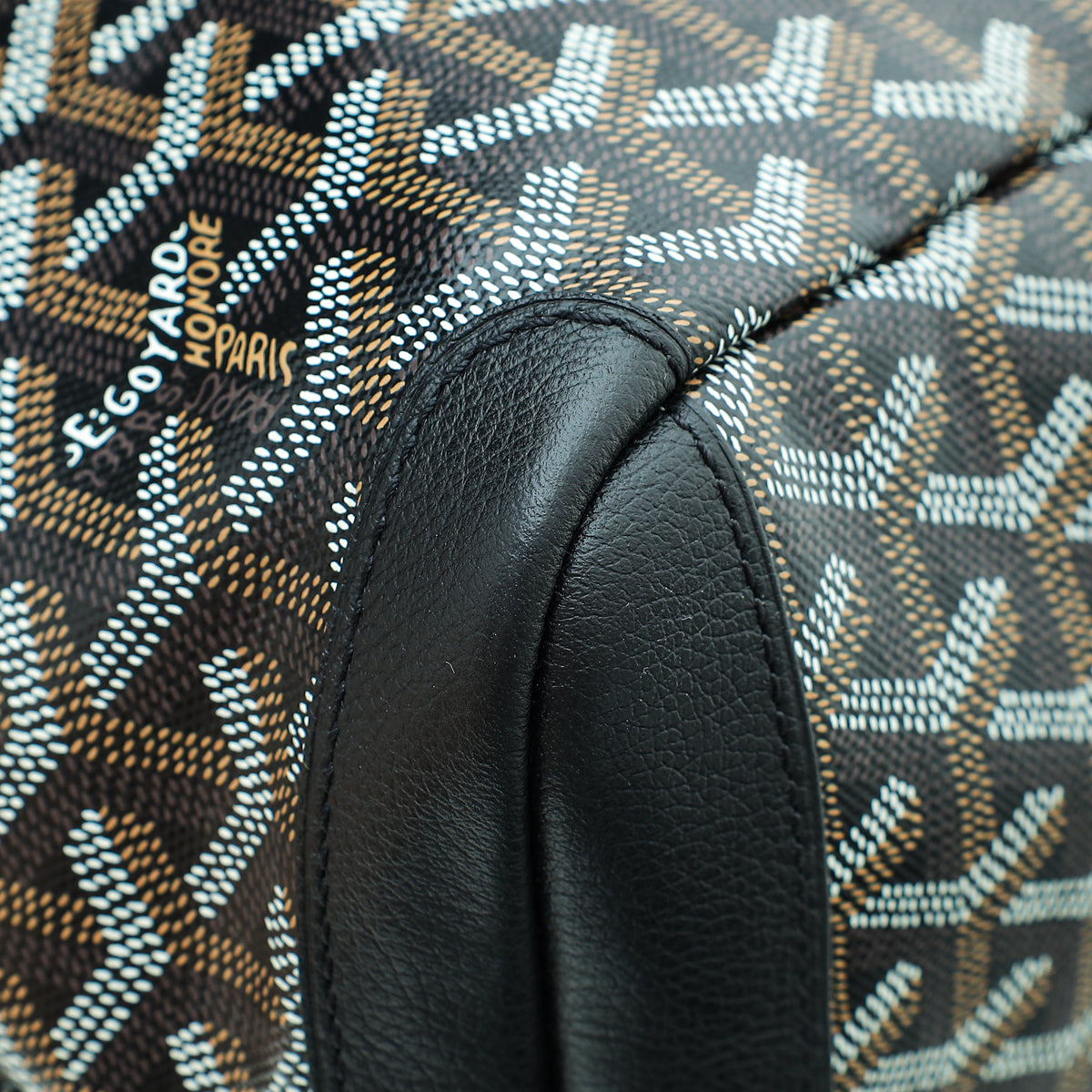 Goyard Black Goyardine Artois MM Bag