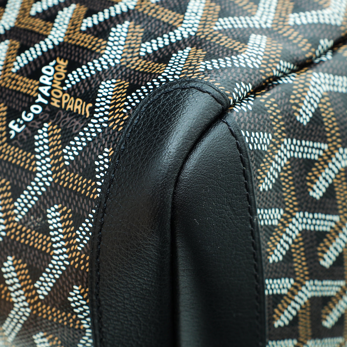 Goyard Black Goyardine Artois MM Bag