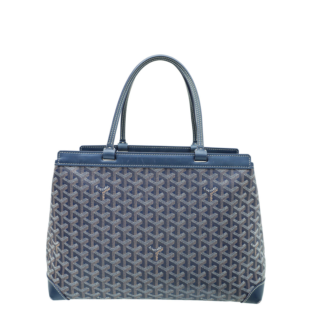 Goyard Blue Goyardine Bellechasse PM Bag