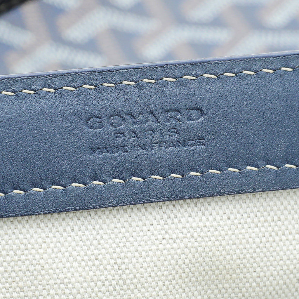 Goyard Blue Goyardine Bellechasse PM Bag