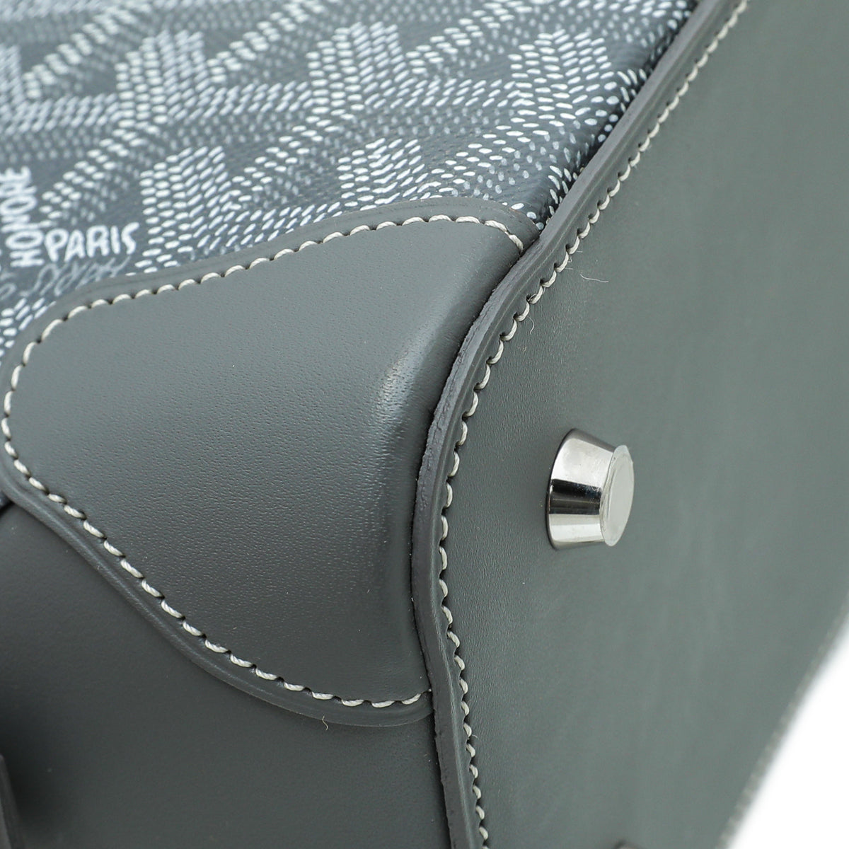 Goyard Grey Goyardine Sac Vendome Mini Bag