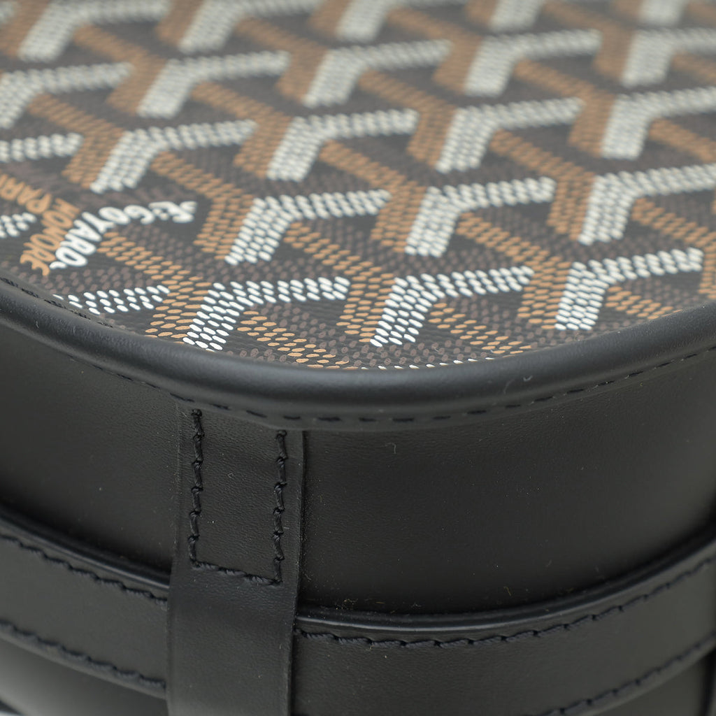 Goyard Black Goyardine Belvedere II PM Messenger Bag