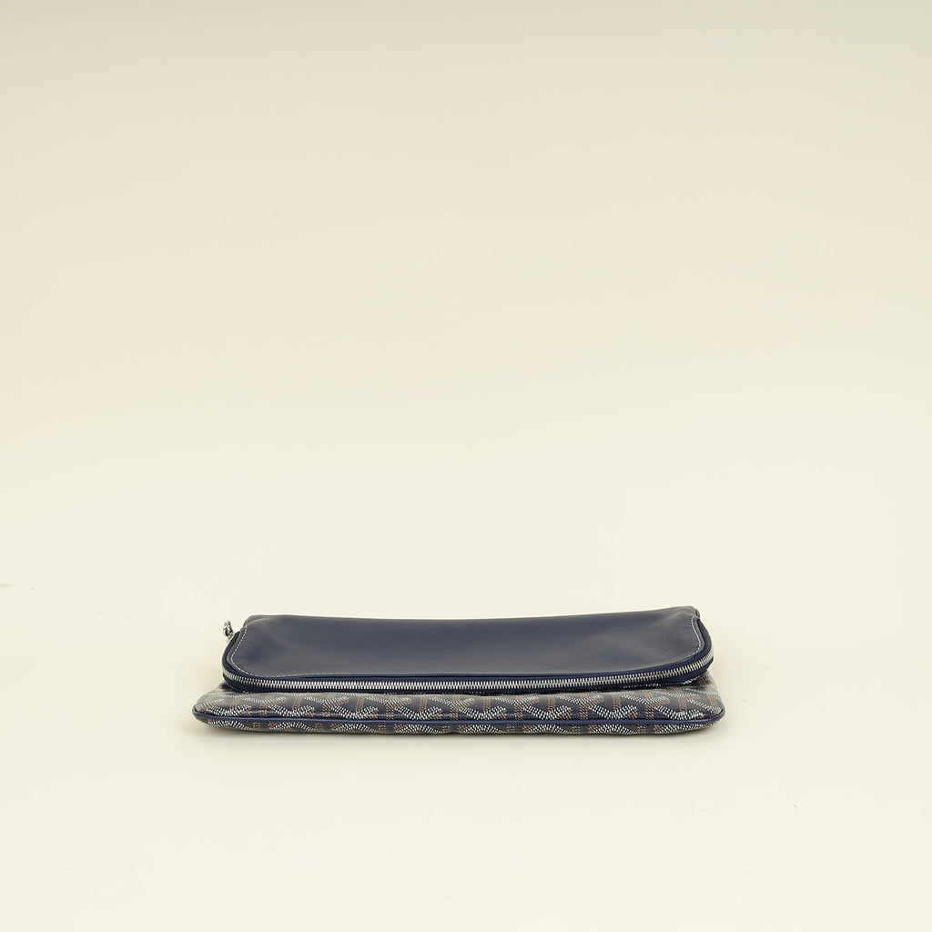 Goyard Navy Sainte Marie Soft MM Clutch