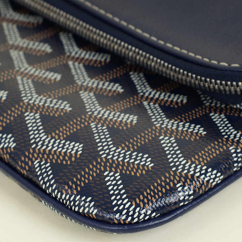 Goyard Navy Sainte Marie Soft MM Clutch