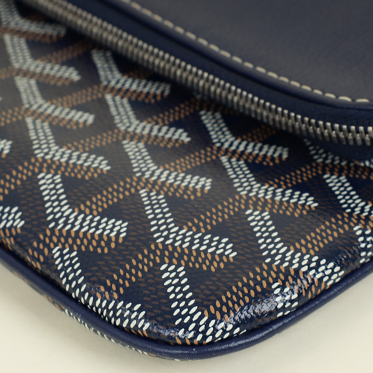 Goyard Navy Sainte Marie Soft MM Clutch
