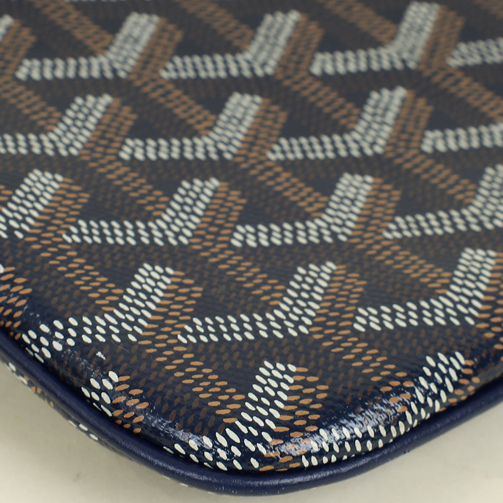 Goyard Navy Sainte Marie Soft MM Clutch