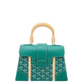Goyard Green Goyardine Saigon Structure Mini Bag