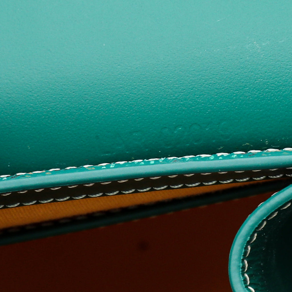 Goyard Green Goyardine Saigon Structure Mini Bag