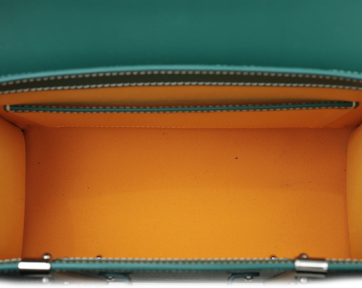 Goyard Green Goyardine Saigon Structure Mini Bag