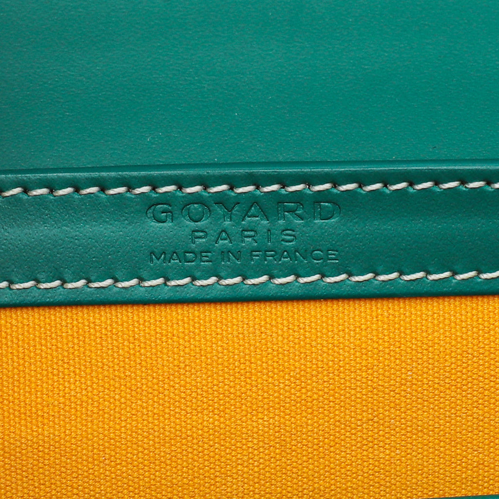 Goyard Green Goyardine Saigon Structure Mini Bag