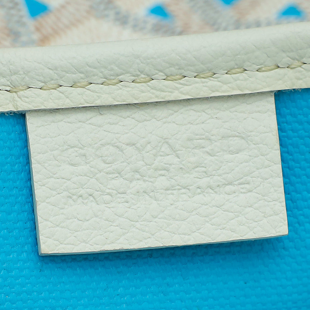 Goyard Bicolor L.E Goyardine Poitiers Tote Claire Voie Mini Tote Bag