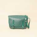Goyard Green Goyardine Belvedere MM Bag