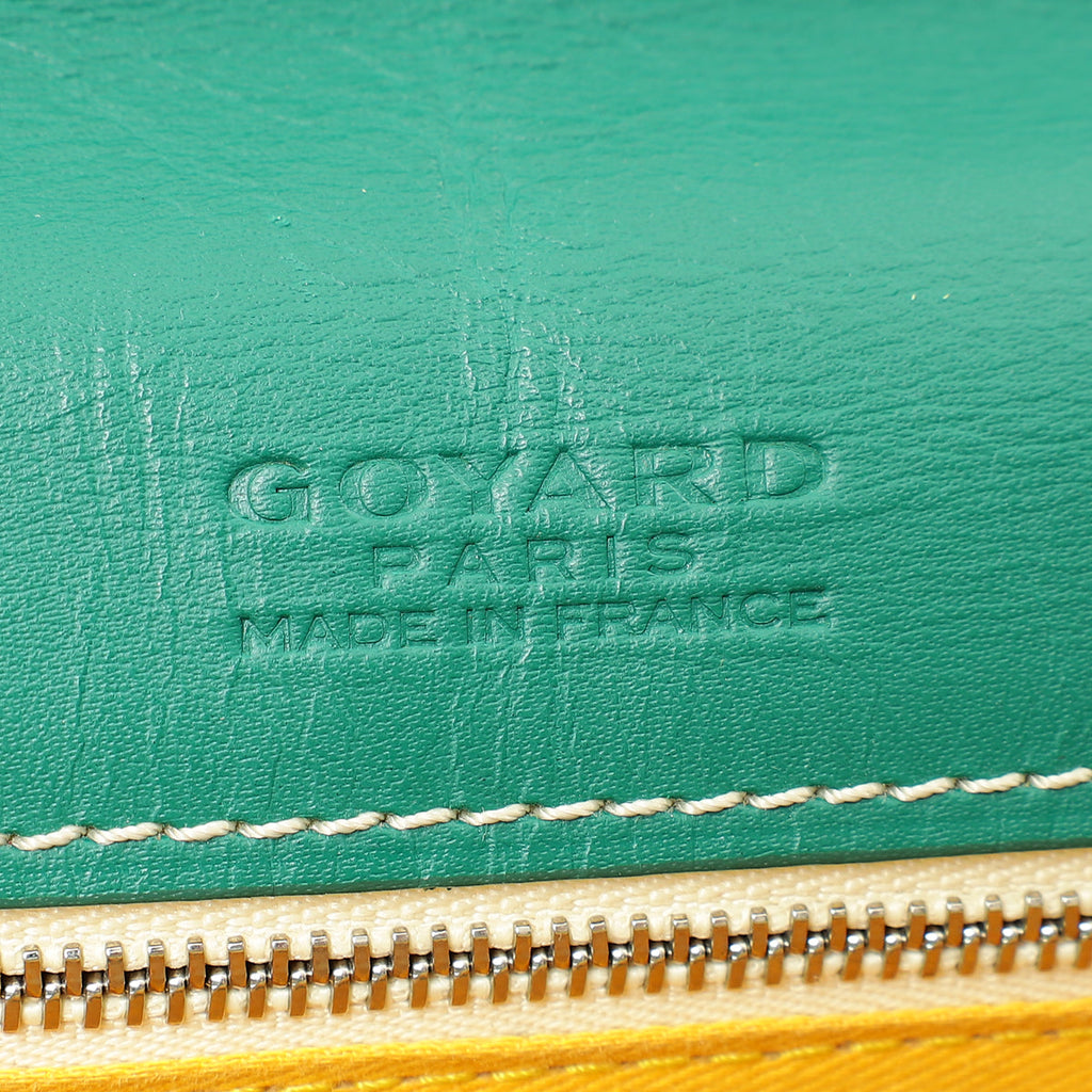Goyard Green Goyardine Belvedere MM Bag