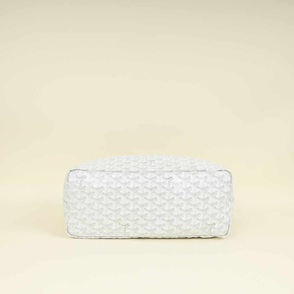 Goyard White Goyardine Saint Louis PM Bag