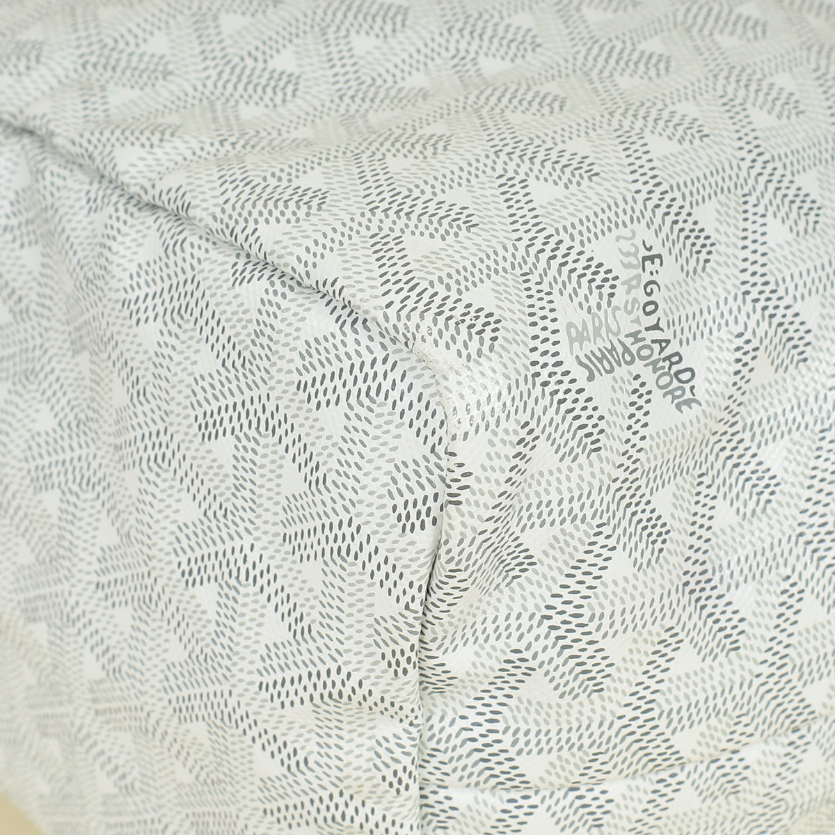 Goyard White Goyardine Saint Louis PM Bag
