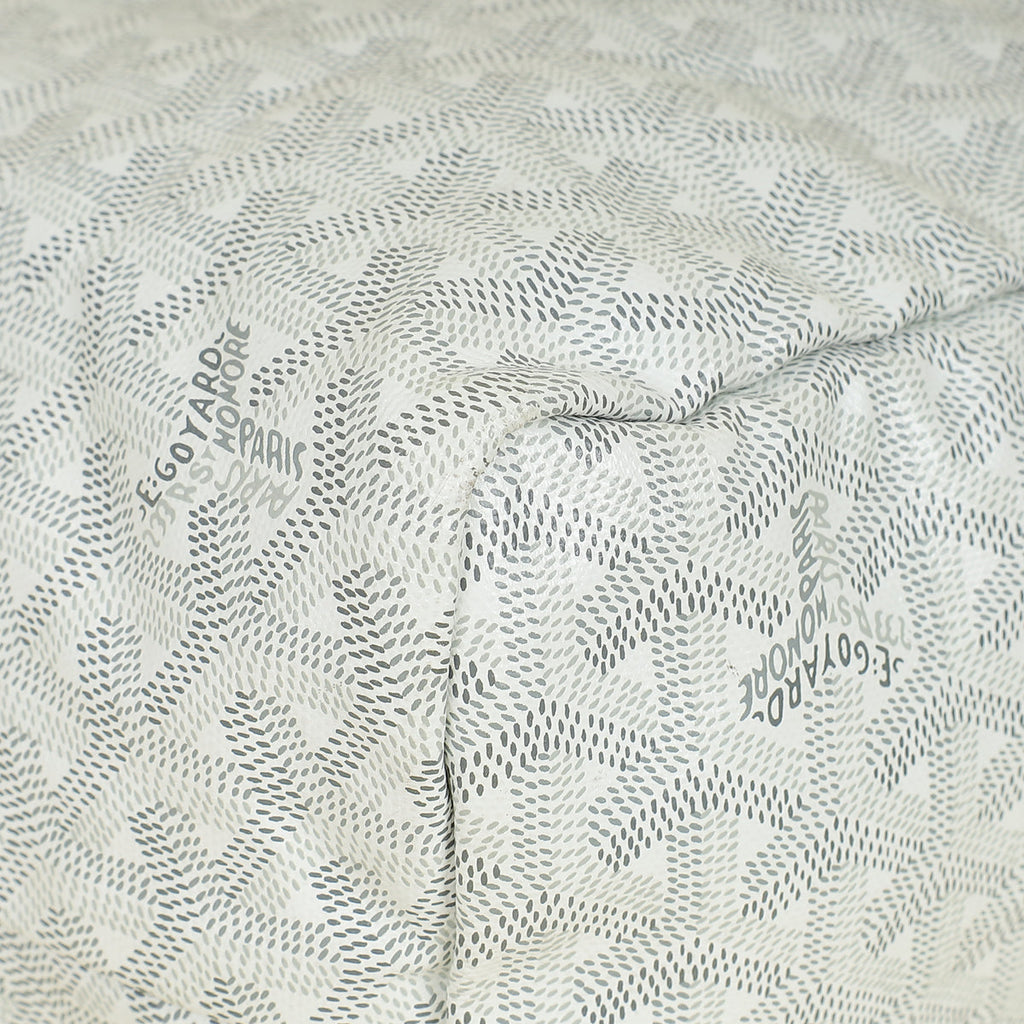 Goyard White Goyardine Saint Louis PM Bag