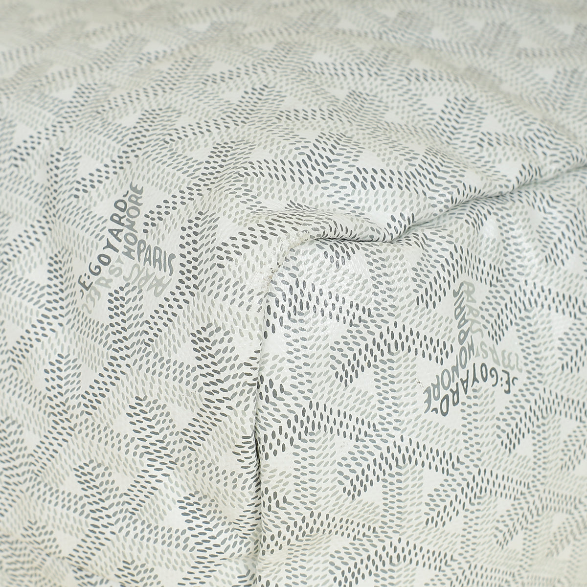Goyard White Goyardine Saint Louis PM Bag