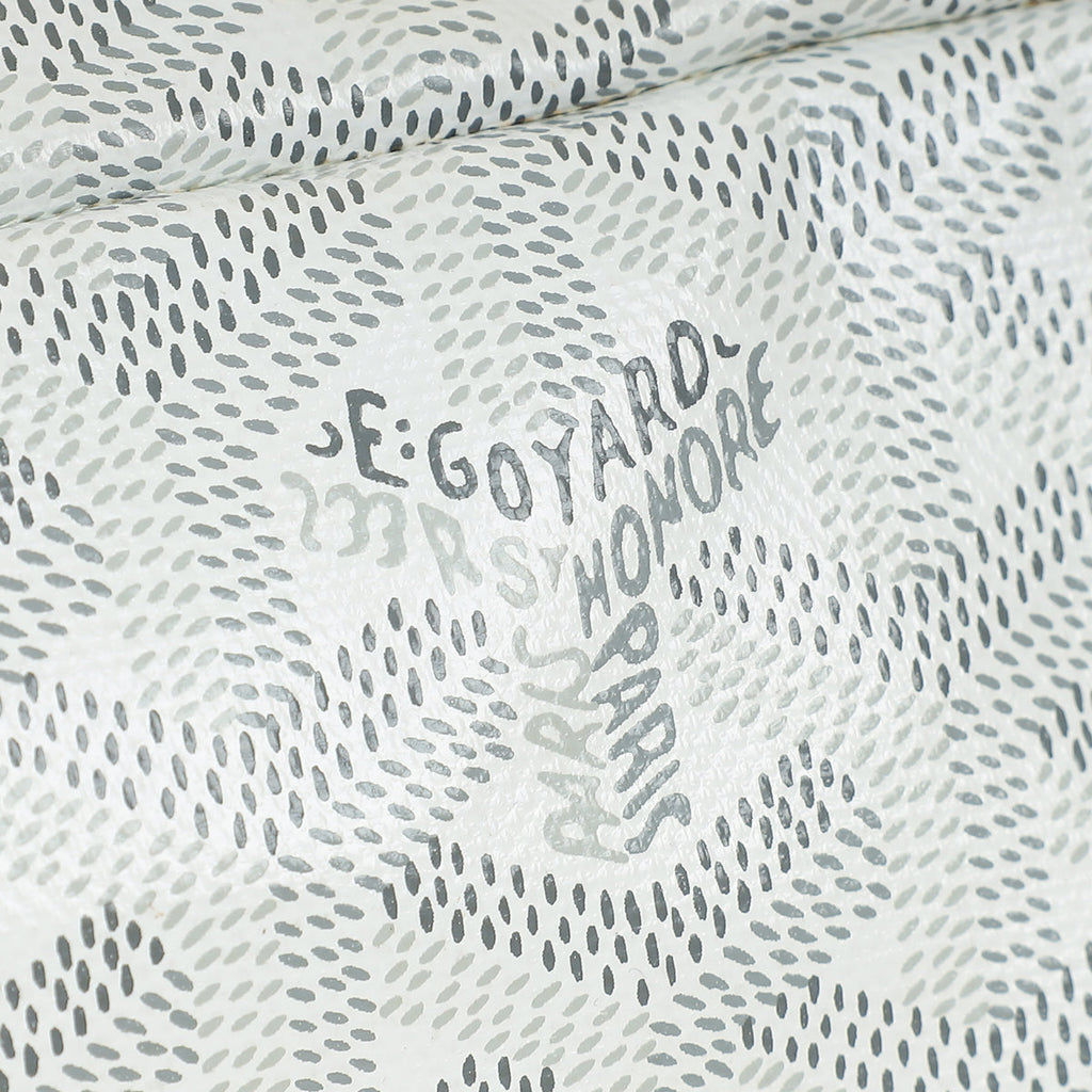 Goyard White Goyardine Saint Louis PM Bag