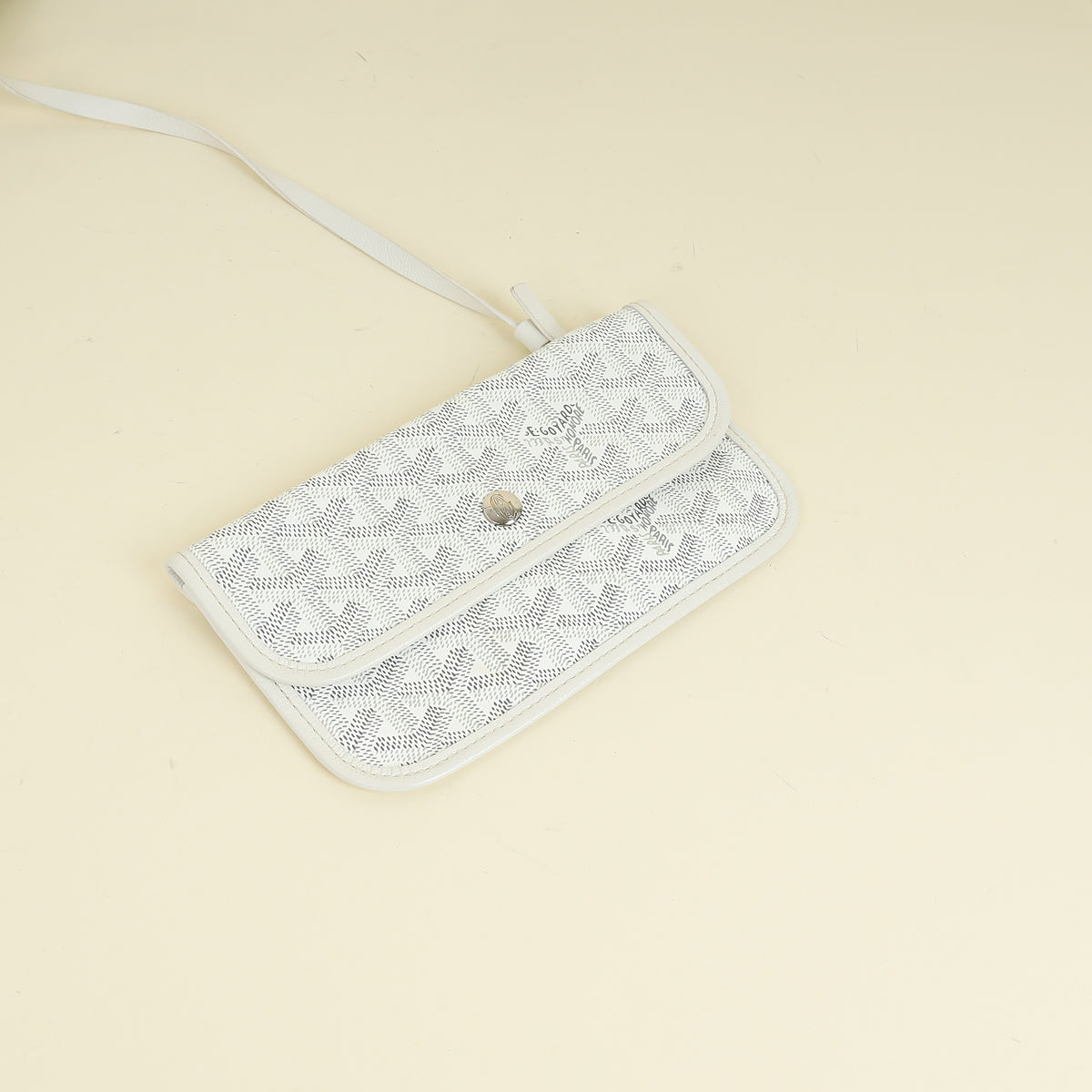 Goyard White Goyardine Saint Louis PM Bag