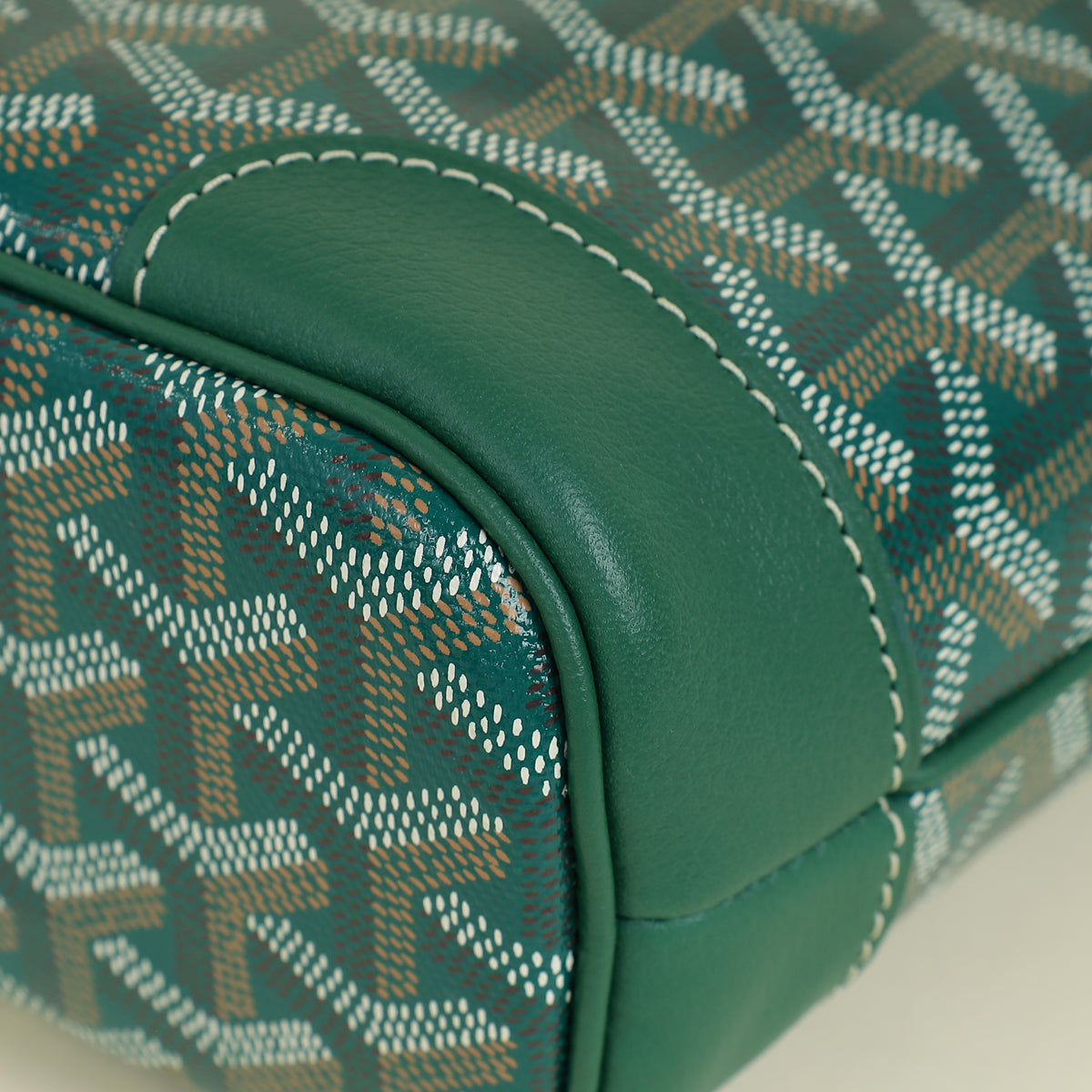 Goyard Green Goyardine Beluga Mini Bag