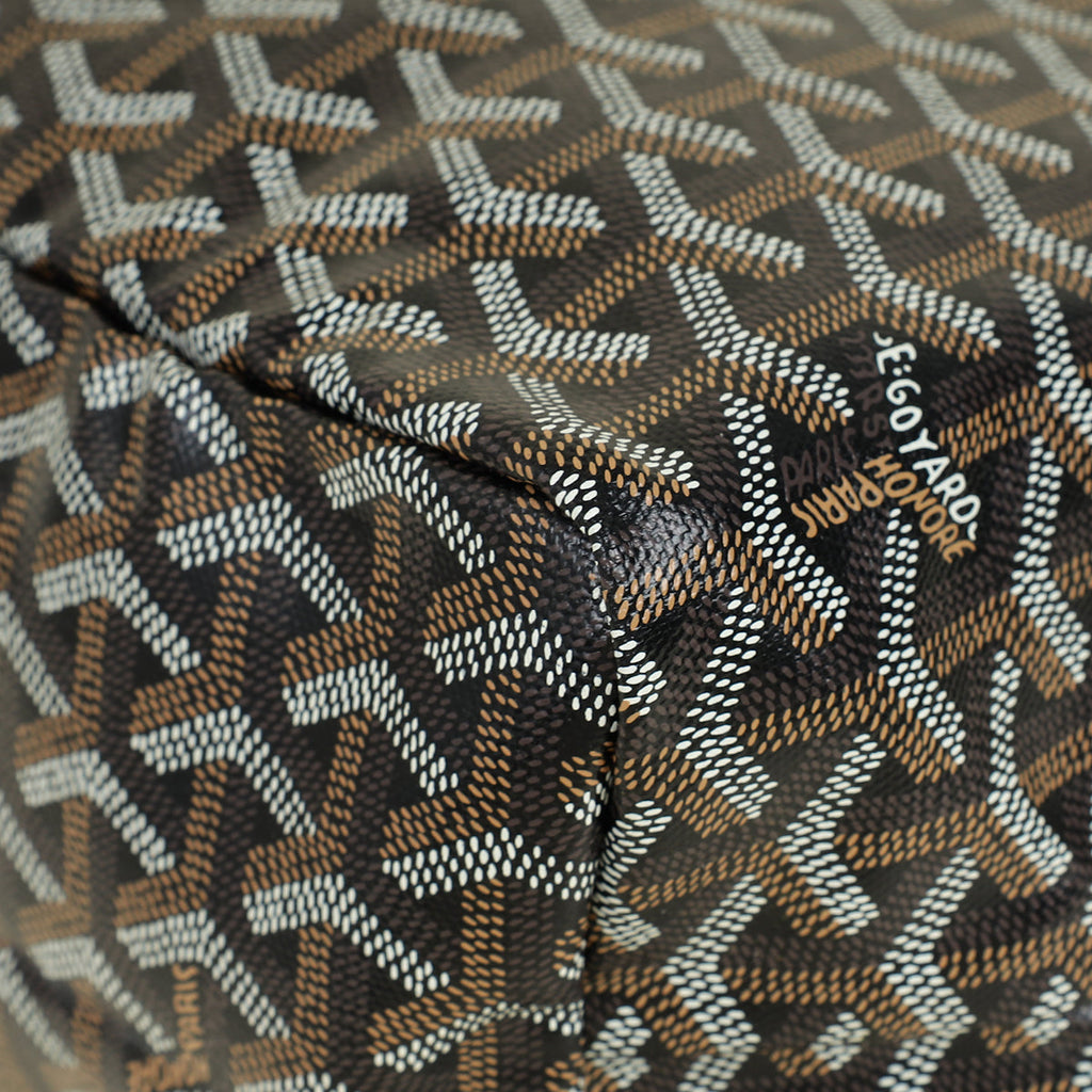 Goyard Black Saint Louis PM Bag W/ Croc Universel Fastening