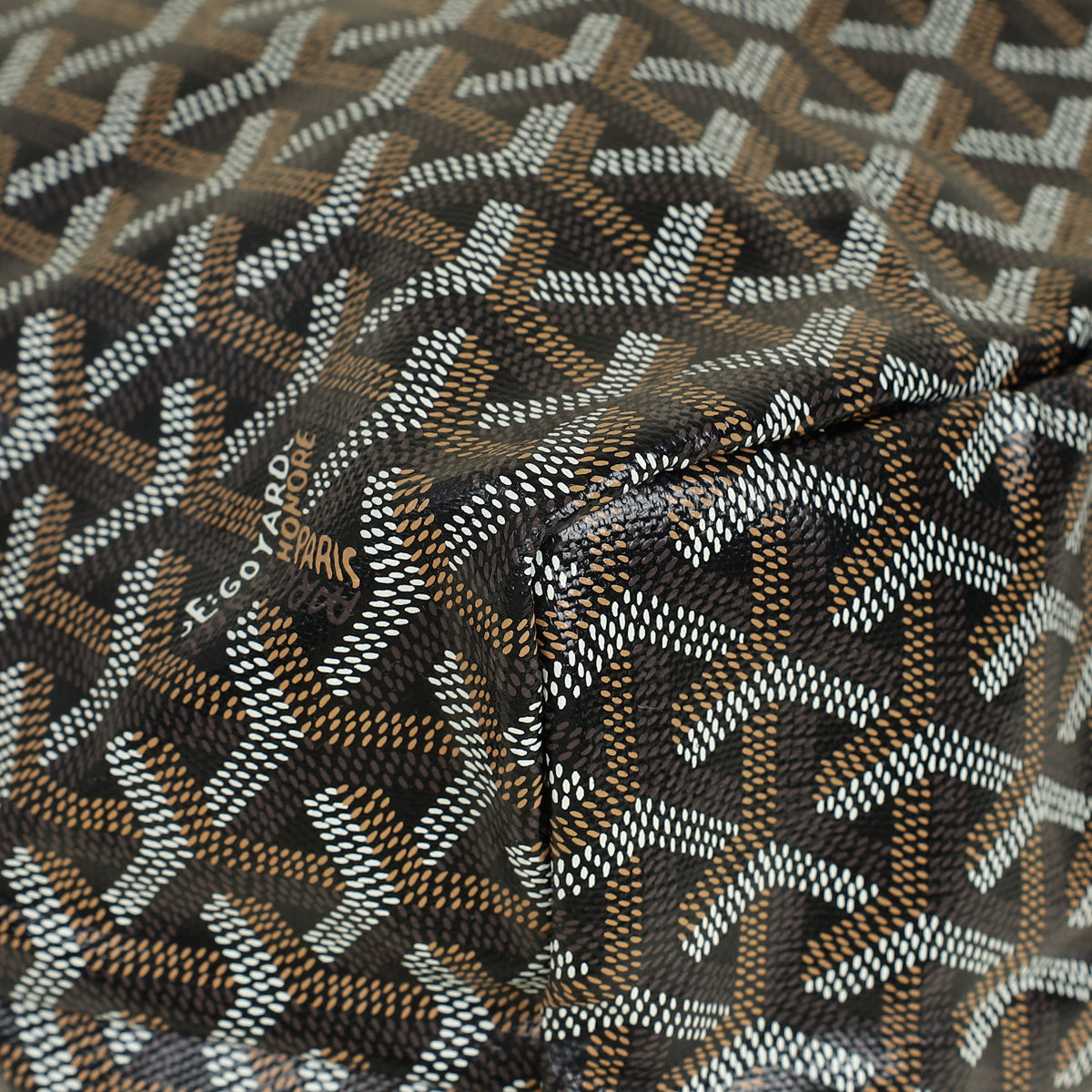 Goyard Black Saint Louis PM Bag W/ Croc Universel Fastening