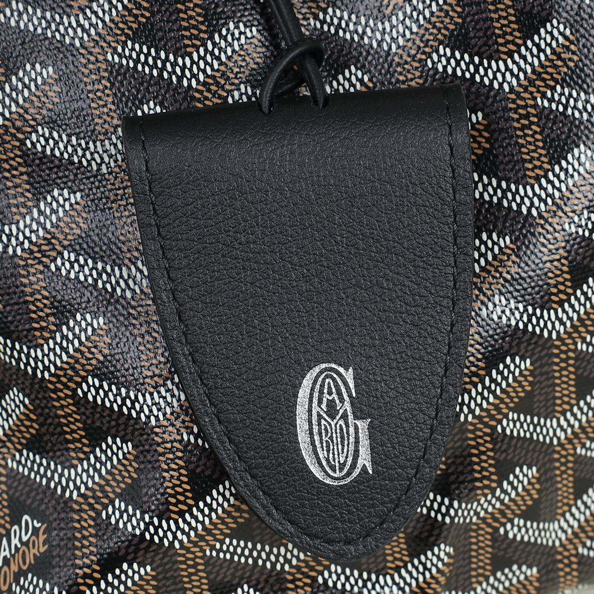 Goyard Black Saint Louis PM Bag W/ Croc Universel Fastening
