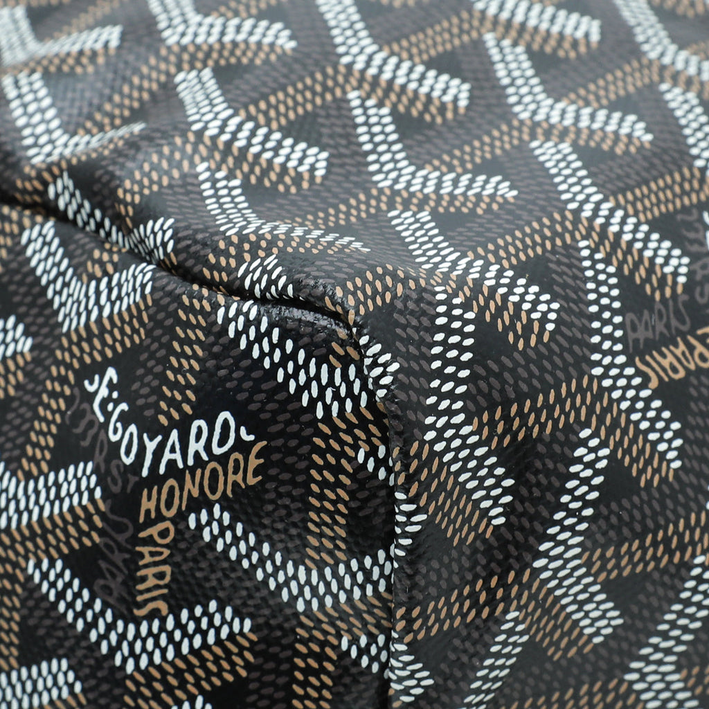 Goyard Black Goyardine Saint Louis PM Bag
