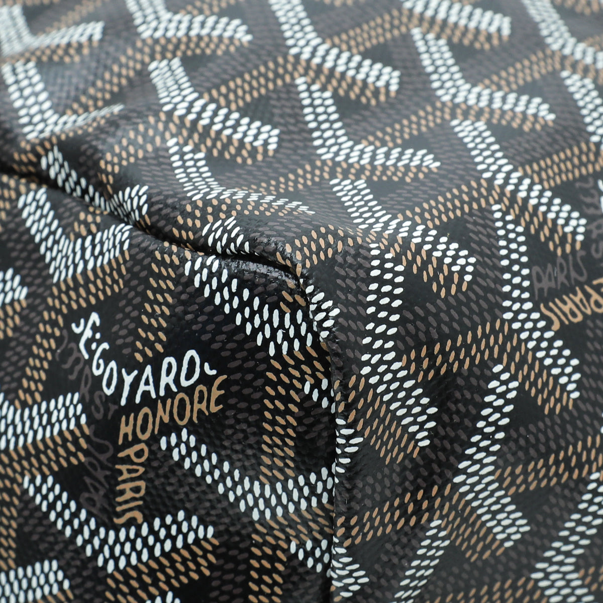 Goyard Black Goyardine Saint Louis PM Bag