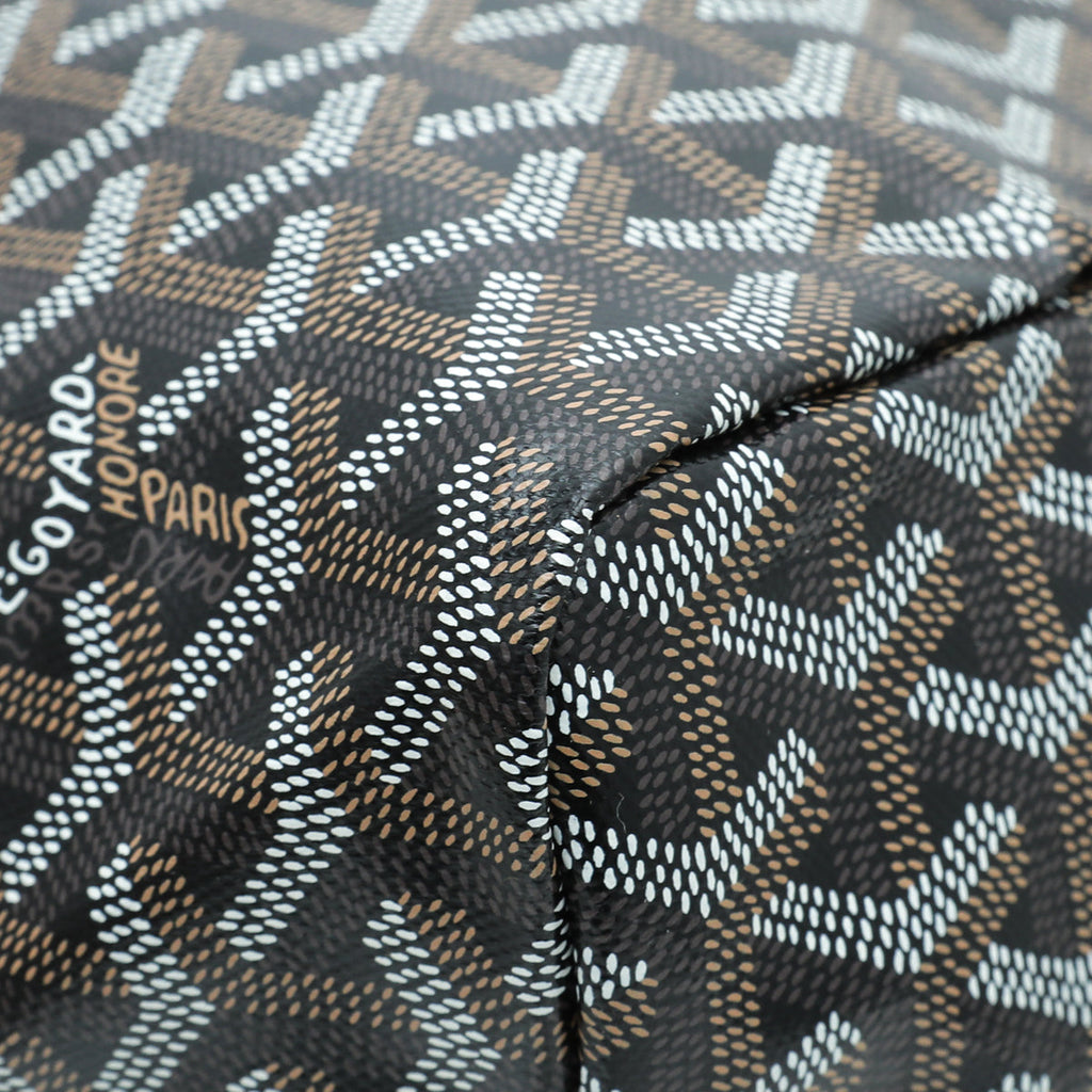Goyard Black Goyardine Saint Louis PM Bag