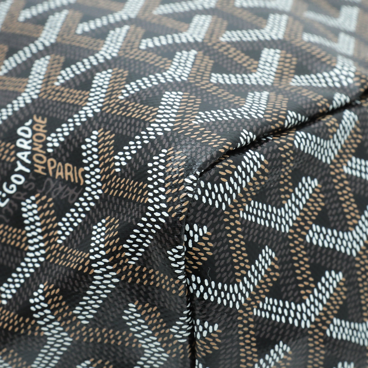 Goyard Black Goyardine Saint Louis PM Bag