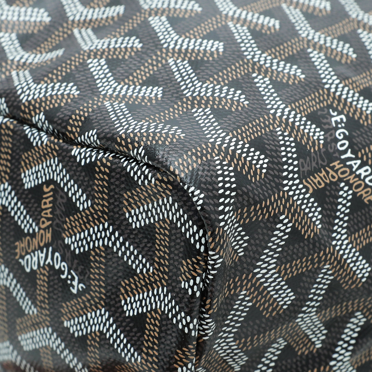 Goyard Black Goyardine Saint Louis PM Bag