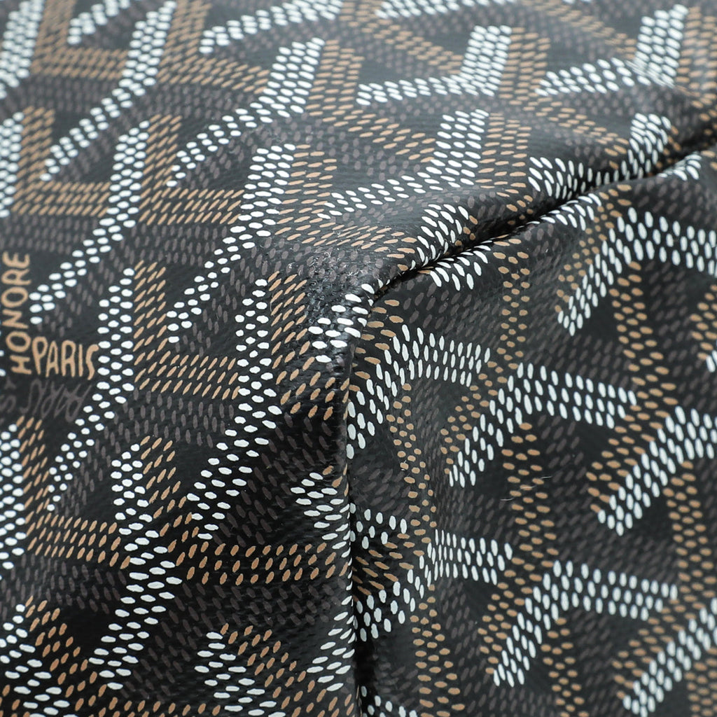 Goyard Black Goyardine Saint Louis PM Bag