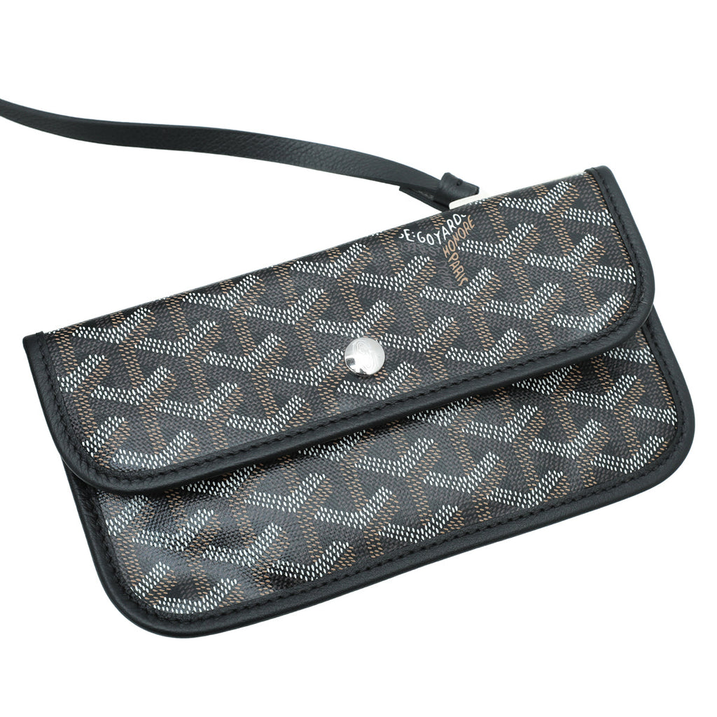 Goyard Black Goyardine Saint Louis PM Bag