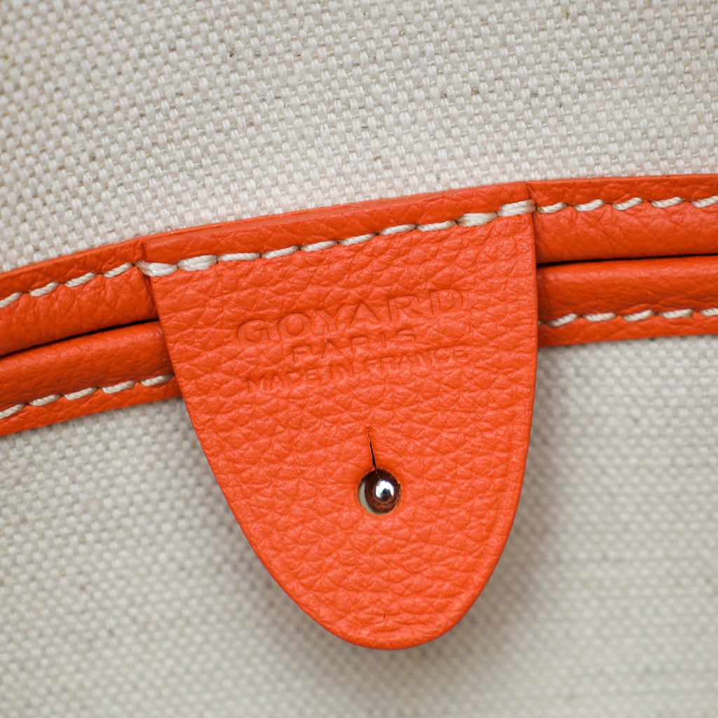Goyard Orange Goyardine Artois MM Bag