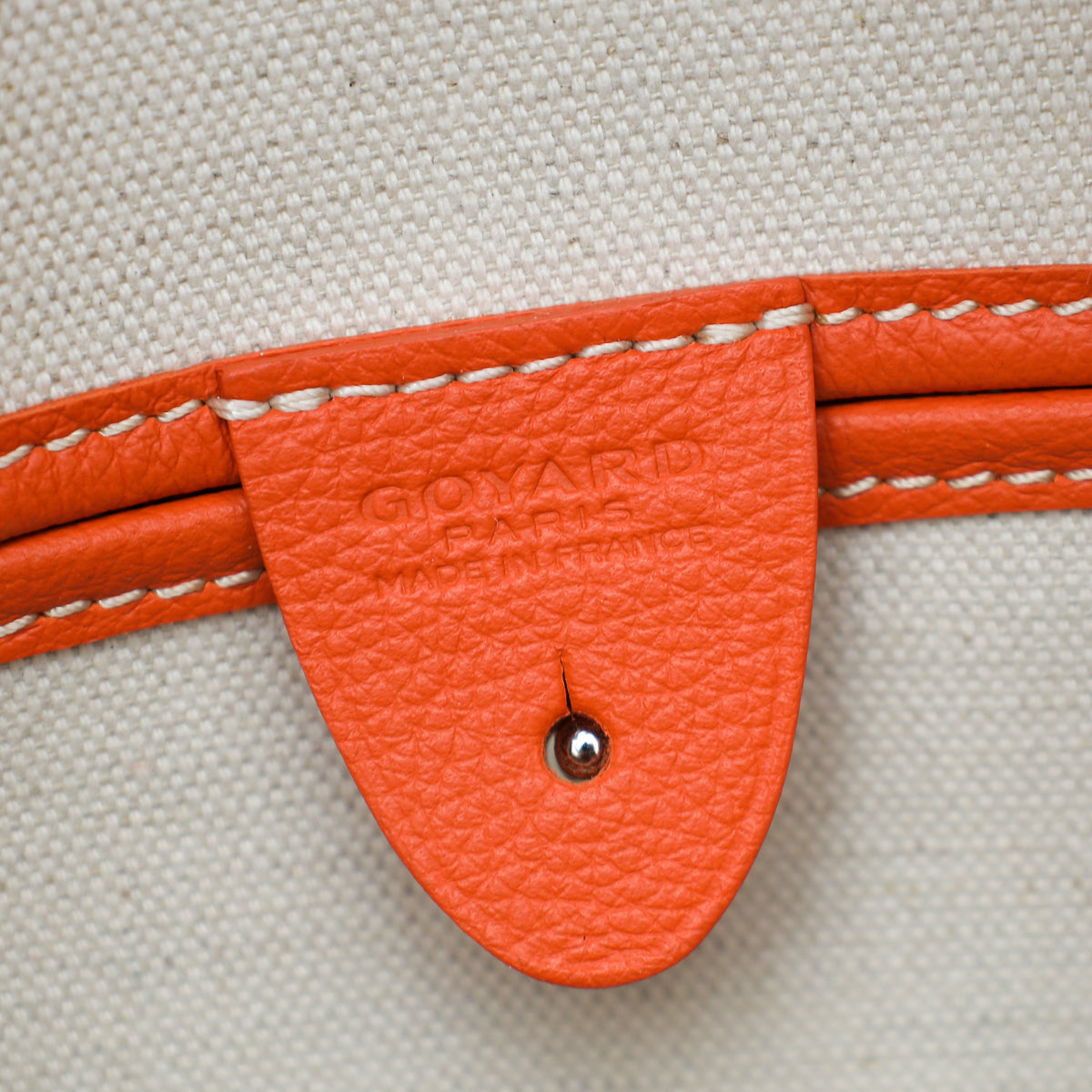 Goyard Orange Goyardine Artois MM Bag