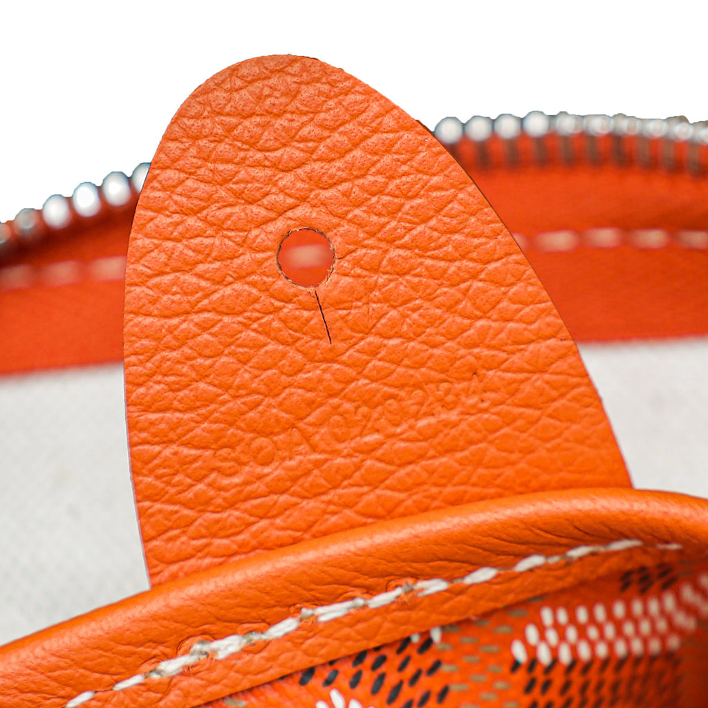 Goyard Orange Goyardine Artois MM Bag